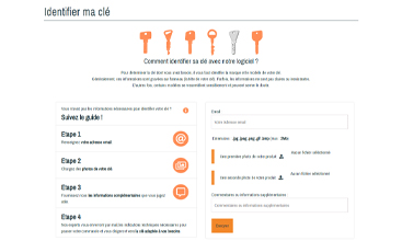 numéro de votre clé
